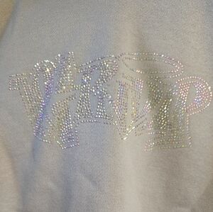 NWT, RIPNDIP, Sage Sparkly Hoodie Sweatshirt, Sz. L